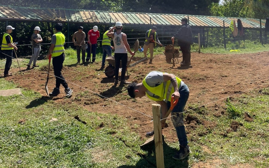 Invernadero educativo: Aguas Décima es parte de este proyecto escolar y comunitario