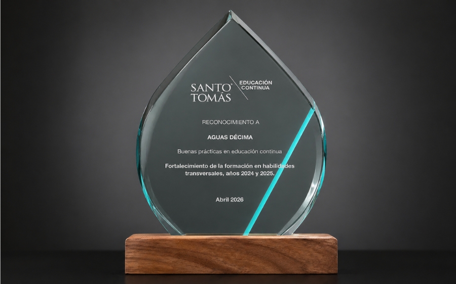 Aguas Décima es reconocida por buenas prácticas en capacitación